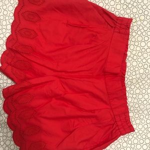 Red shorts